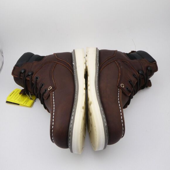 SUREWAY 6" Heavy Duty Soft Toe Full Grain Leather Work Boots Brown Men's US: 9 - Picture 6 of 8